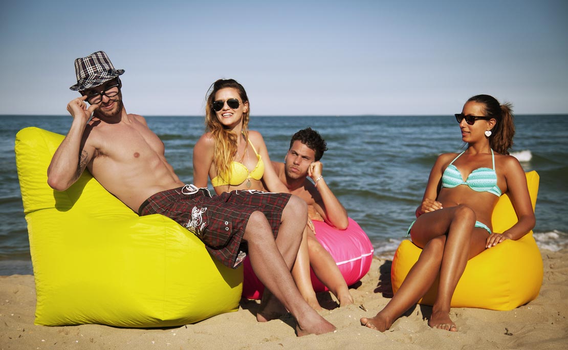 Sofa Soft Bimbò XXL- The bean bag in 2 dimensions, waterproof and water repellent for outdoor use 