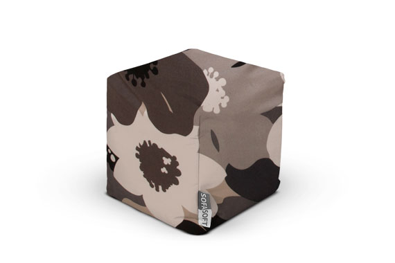 Kubò Soft flower power grigio a fiori