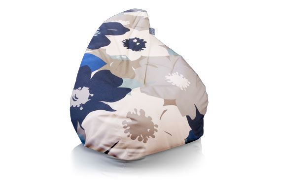 Poirò Maxi flower power blu a fiori