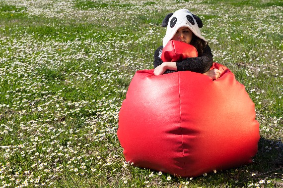 Poirò Midi: the classic bean bag pear midsize also like to Panda