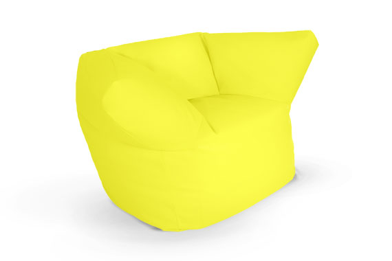 Poltrò XXL nylon giallo fluorescente