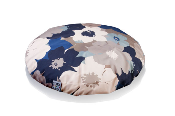 Rondò flower power blu floral